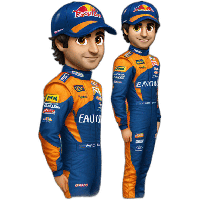 carlos sainz whit formuala one suit emoji