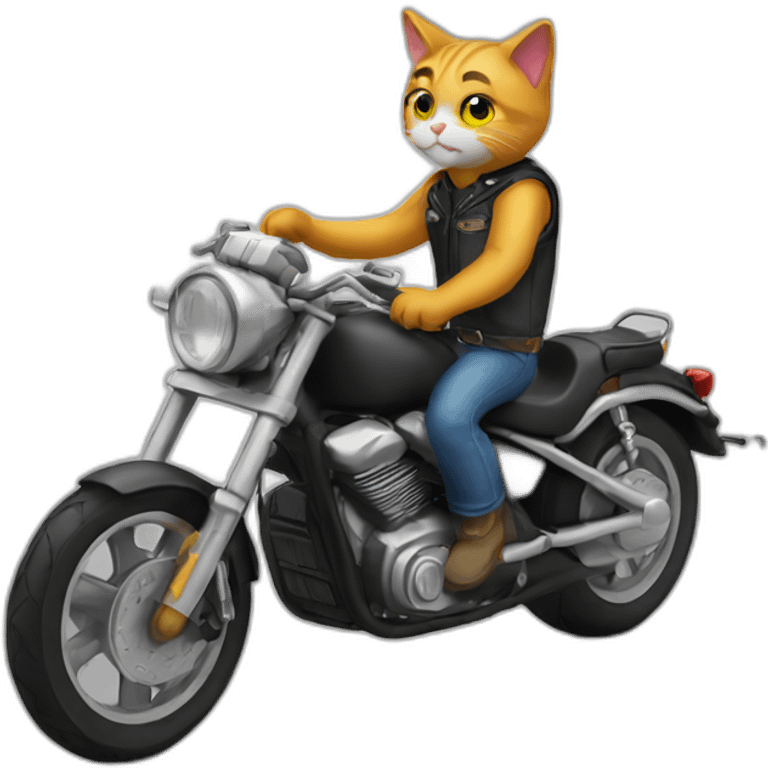 biker cat emoji