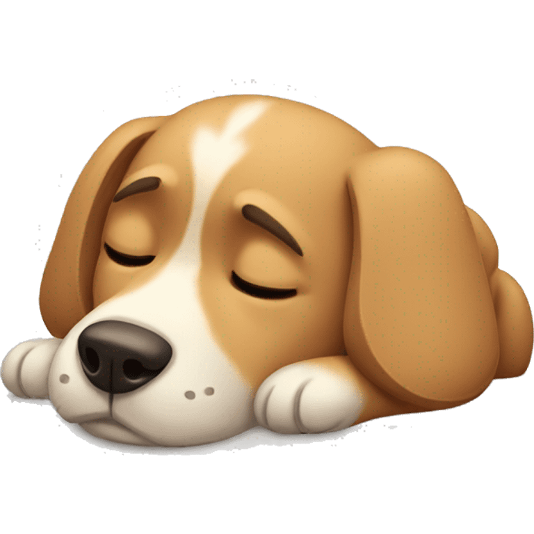 sleepy dog emoji