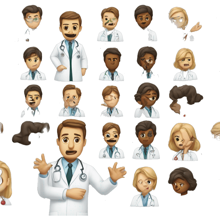 doctor making mistake emoji