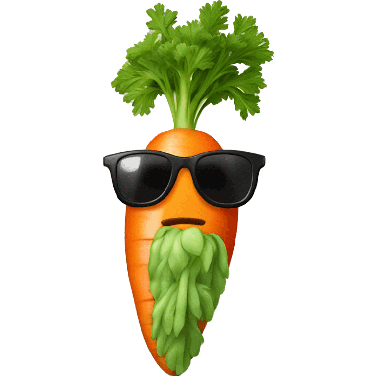 carrot with sunglasses emoji