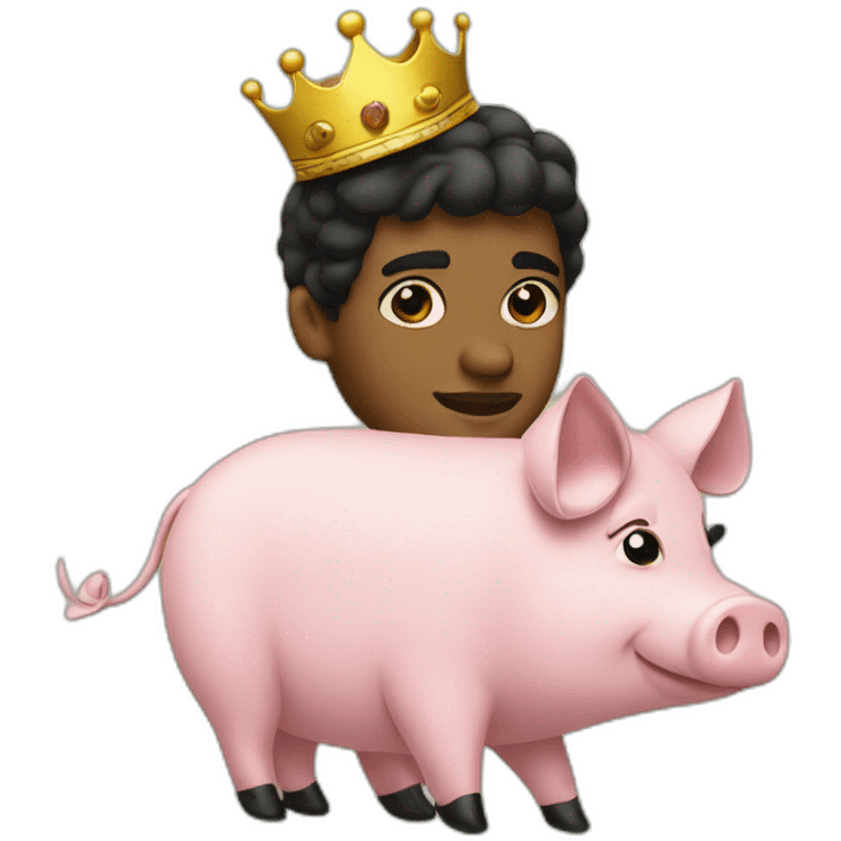 A prince cted on Pig emoji