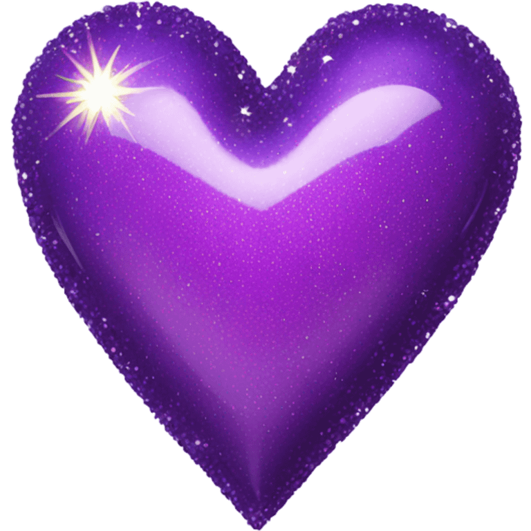 Sparkly purple heart emoji