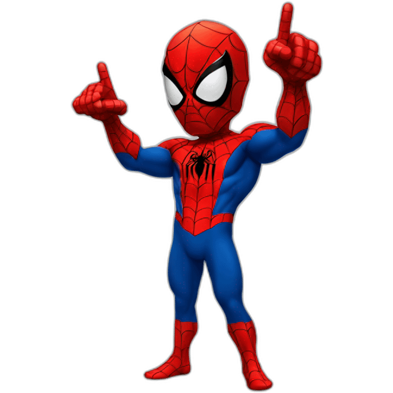 spiderman pointing emoji