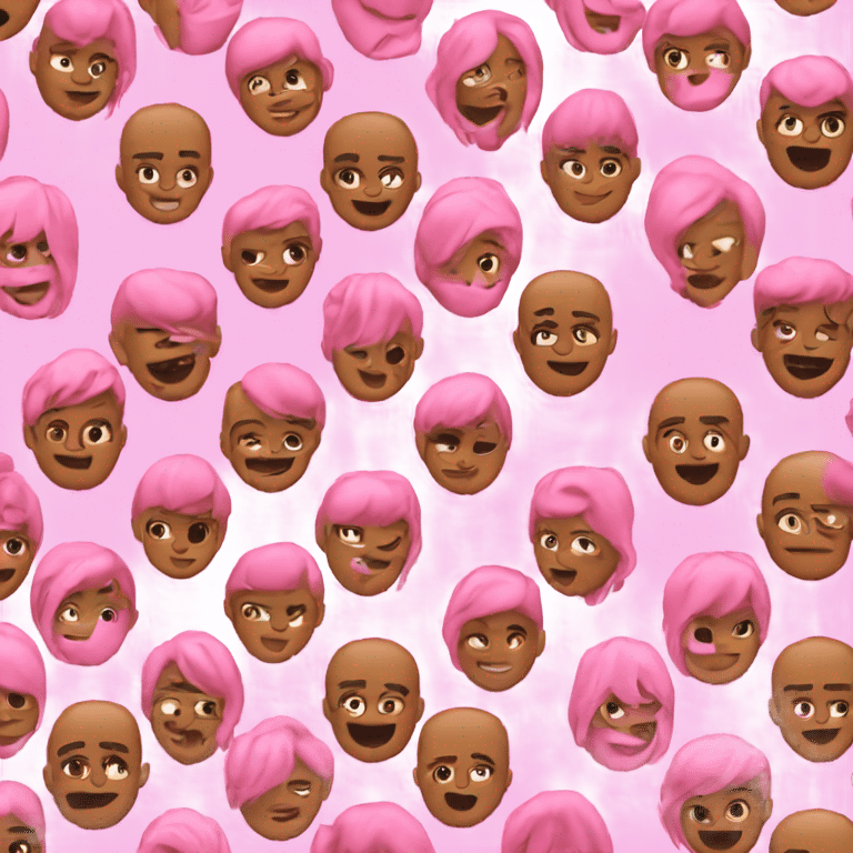 Pink emojies emoji