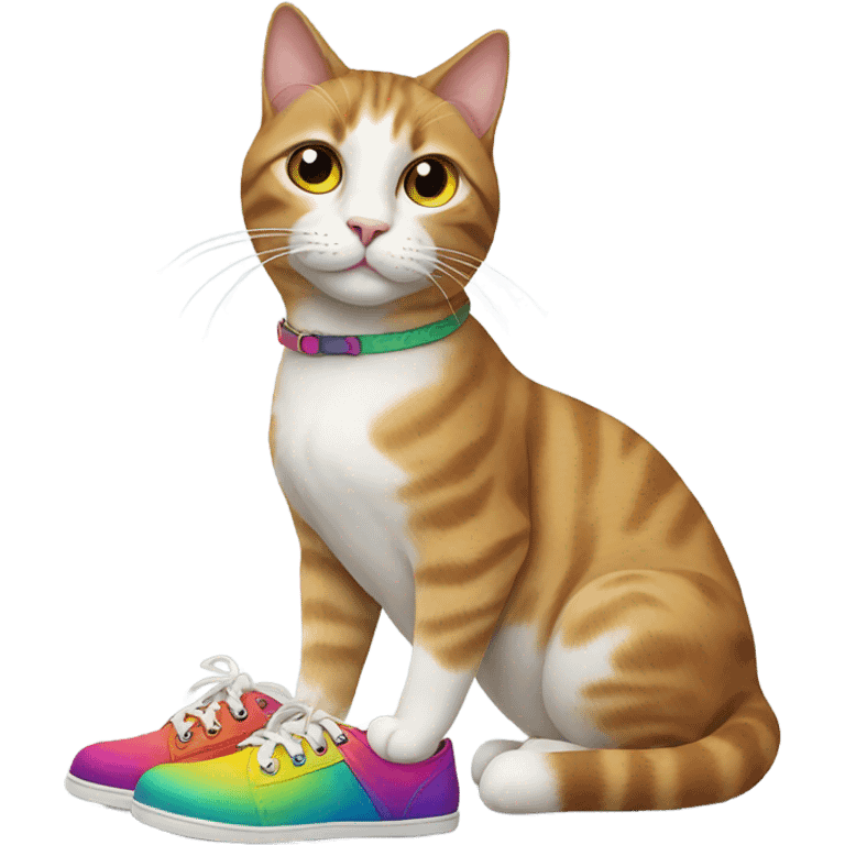 Cat wearing shoes  emoji