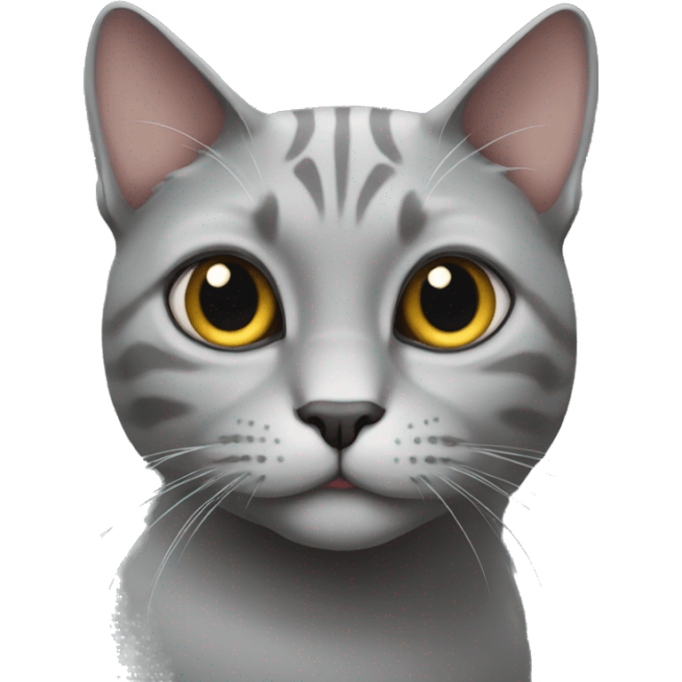 Grey cat  emoji