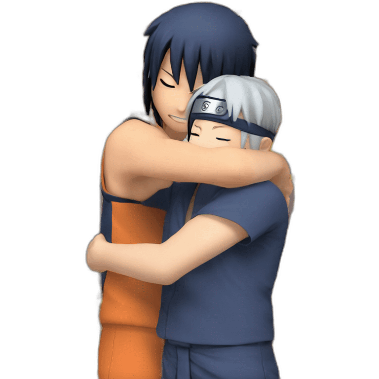 Naruto and hinata hug emoji