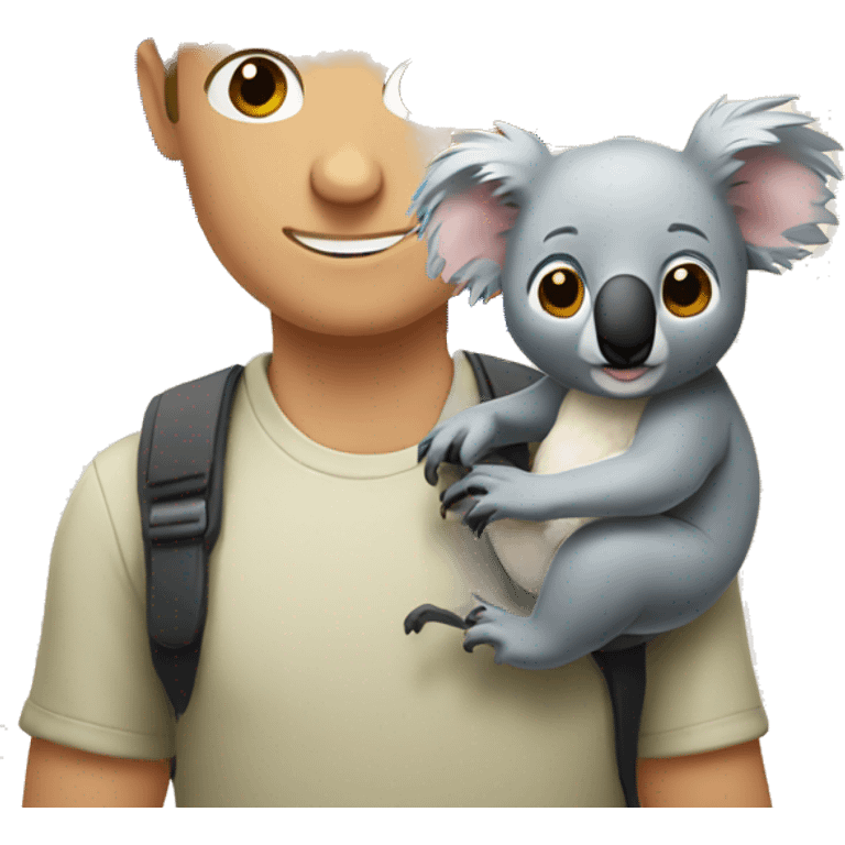 Australian with koala emoji