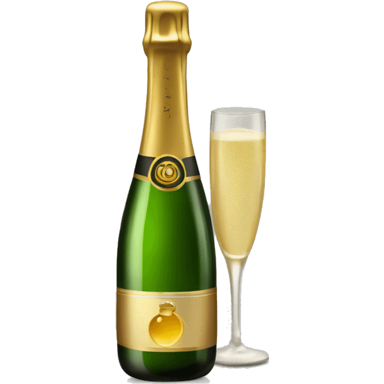 shaked Champagne bottle   emoji