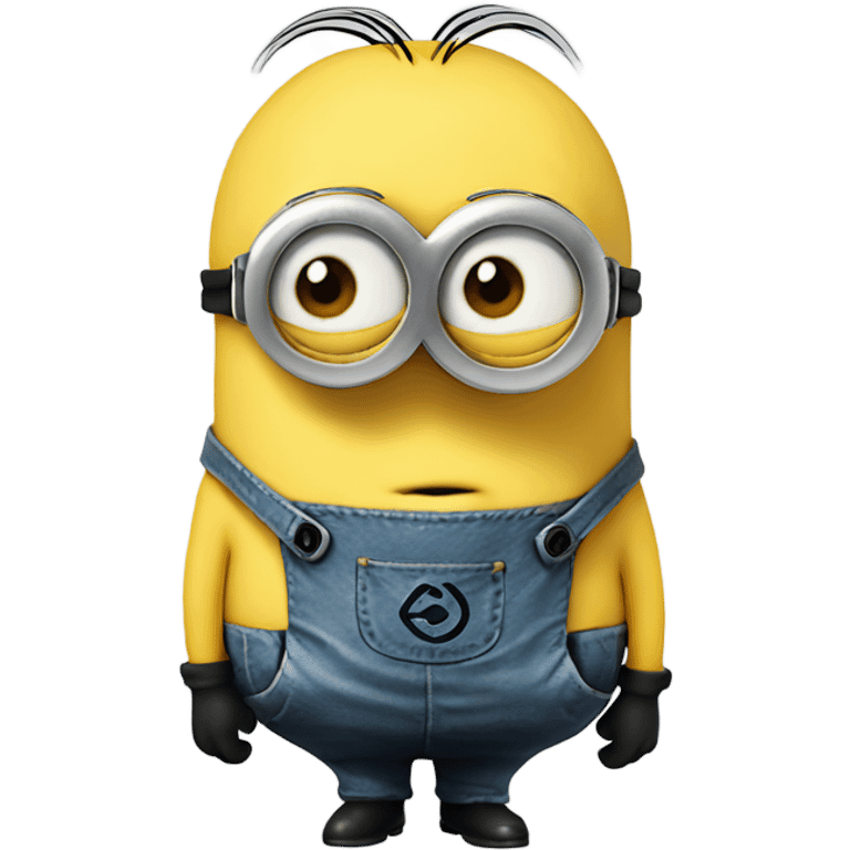 Minion sticking tongue out emoji