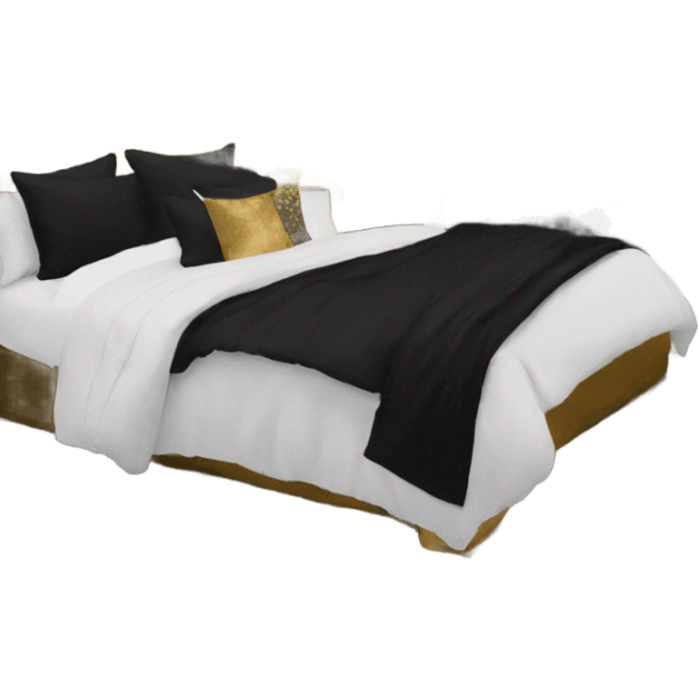 black and gold bedroom emoji