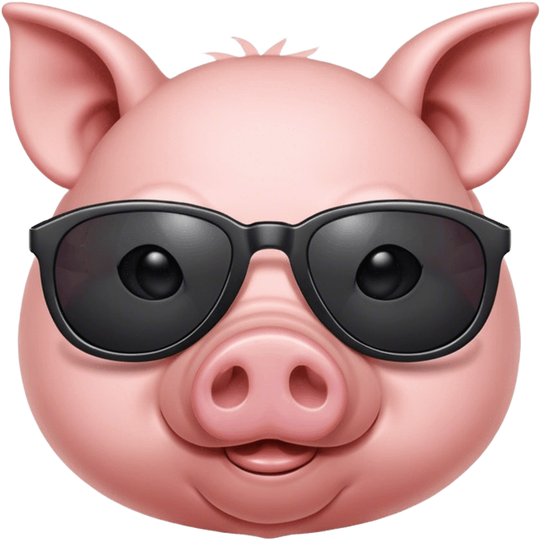 pig with sunglasses emoji