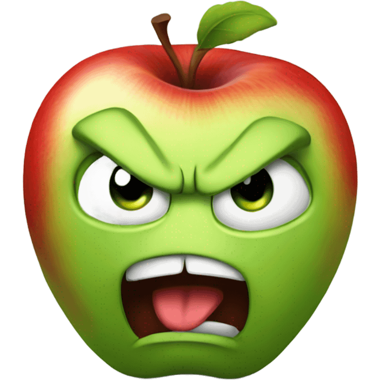 Angry Apple emoji