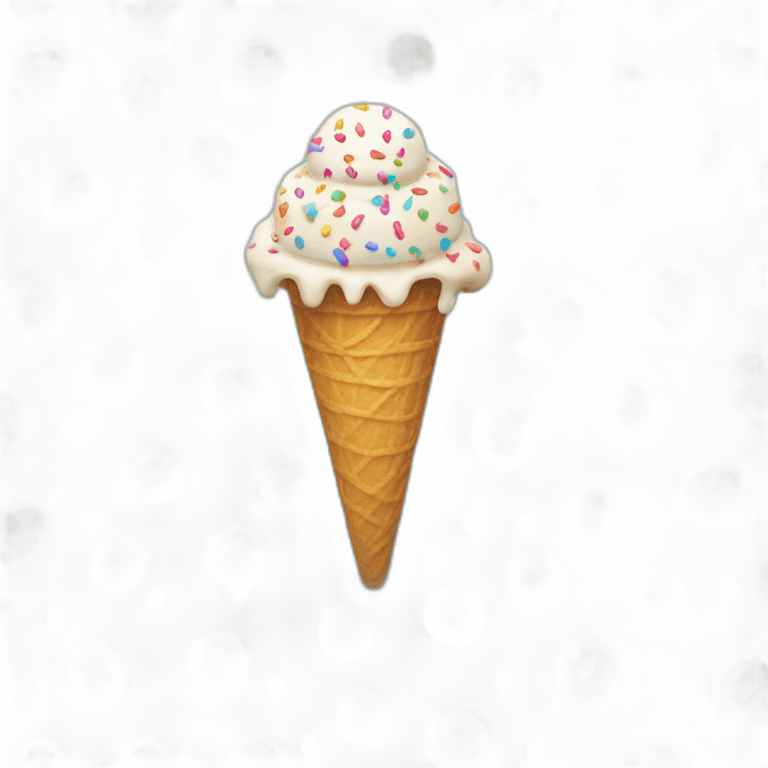 ice cream with sprinkles emoji