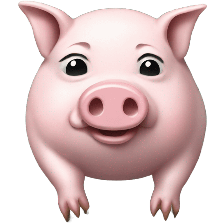 pig on the dollar bill emoji