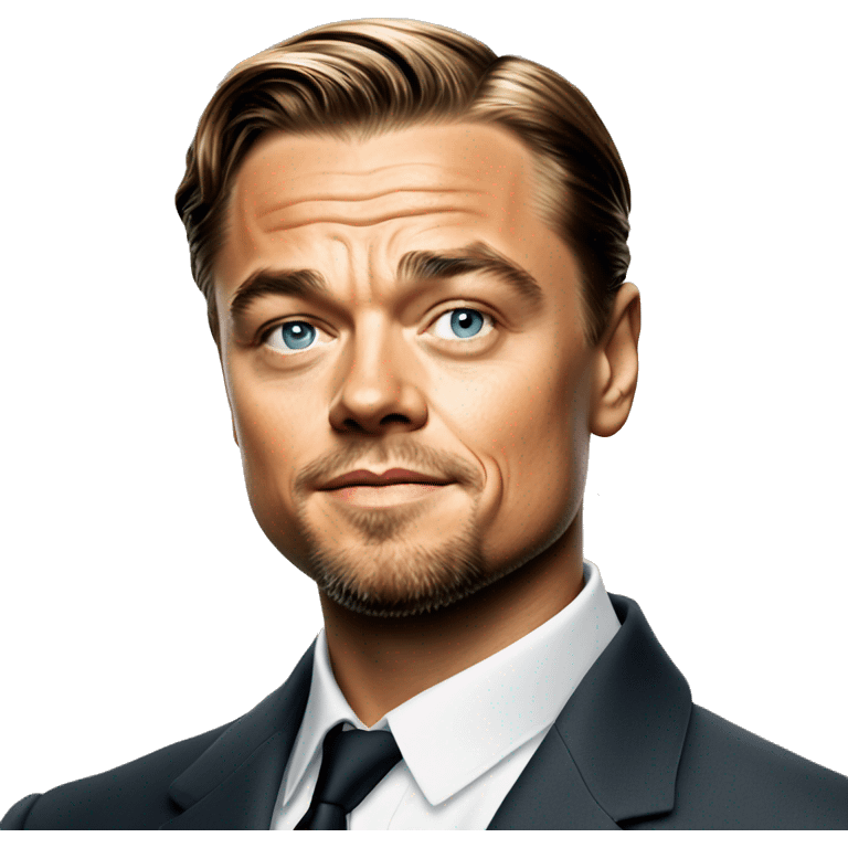 Leonardo DiCaprio with martini glass emoji