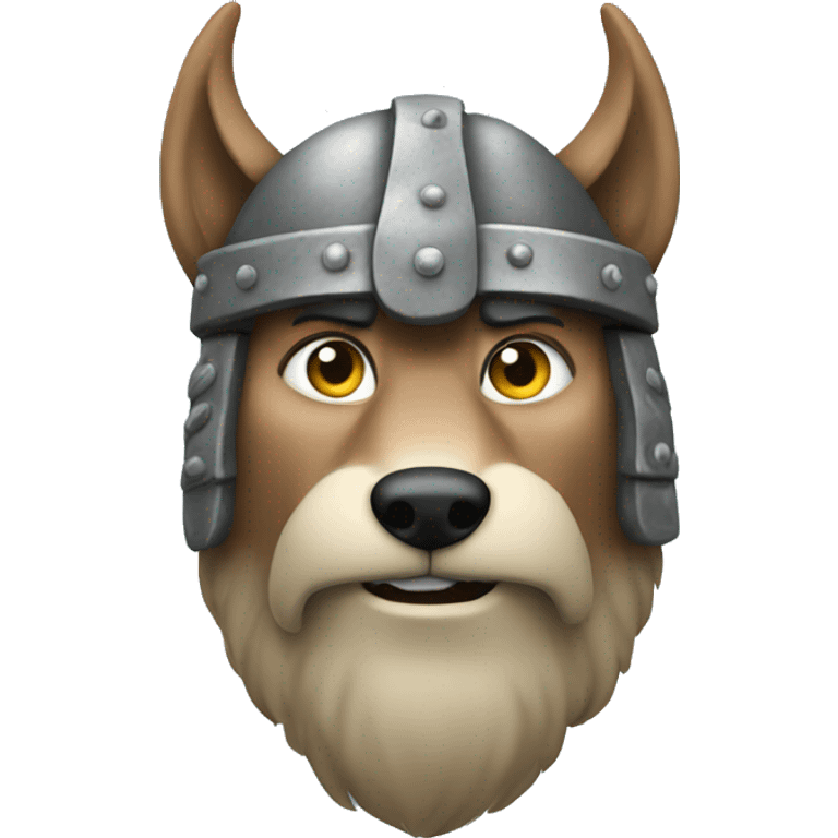 Viking wolf emoji