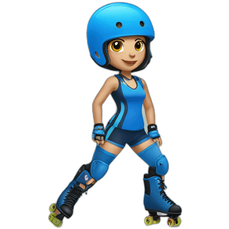 roller derby blue emoji