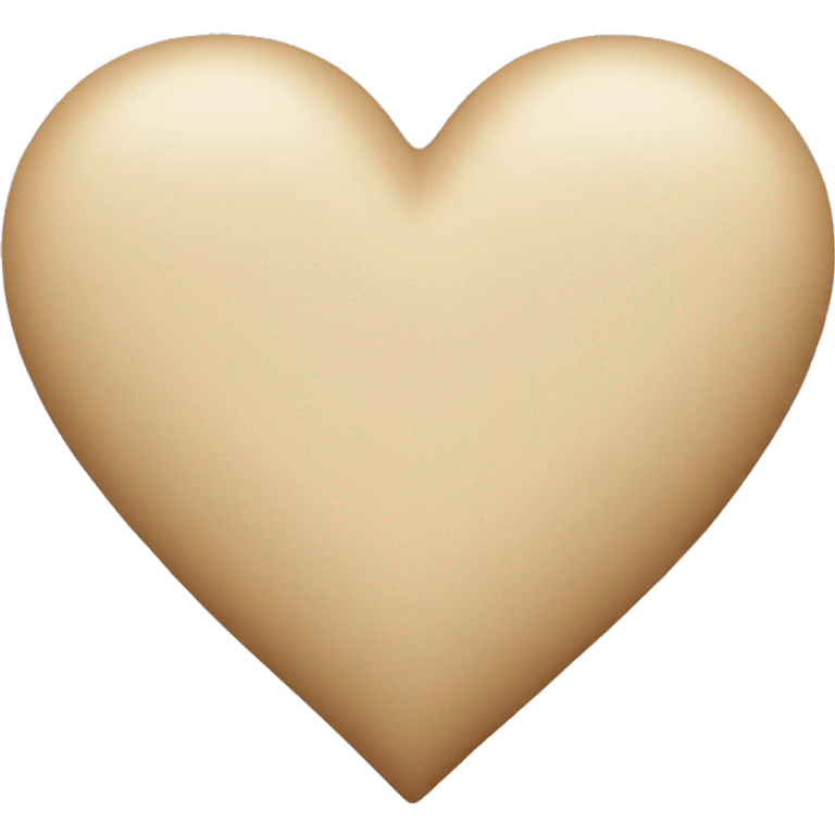 beige heart emoji