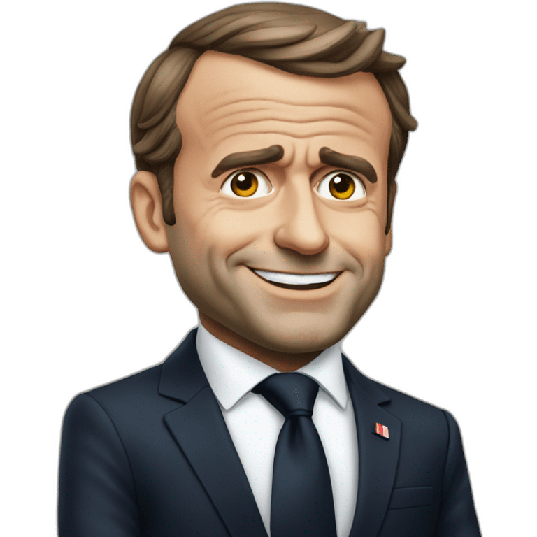 President Macron Chocked emoji