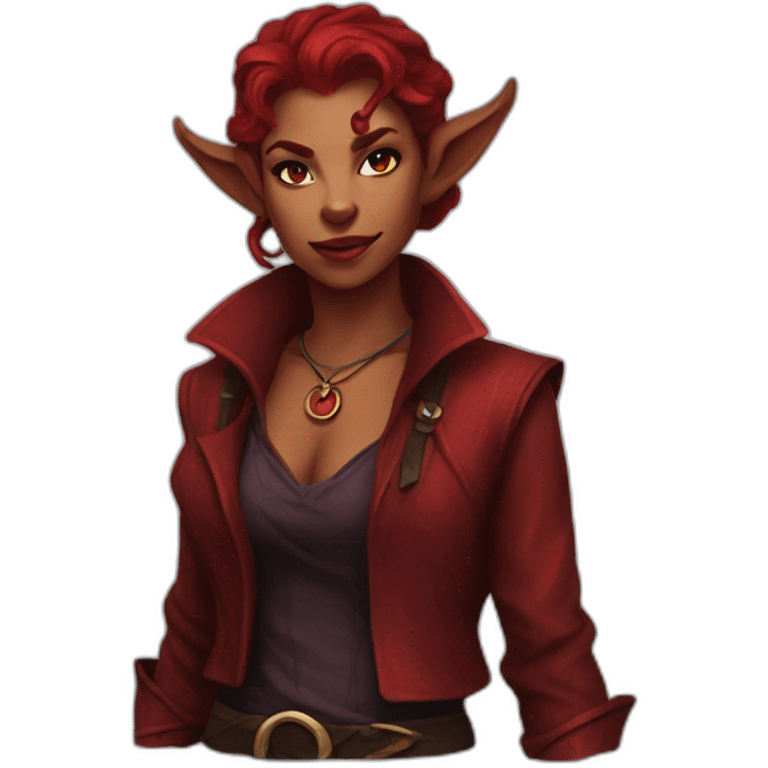 red female tiefling emoji