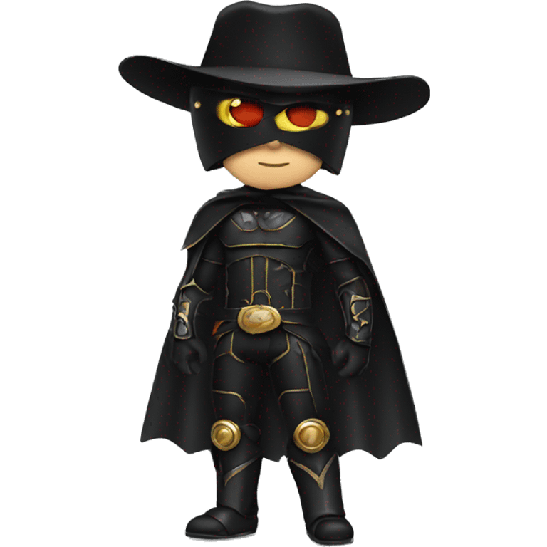 Zorro as a cyborg emoji