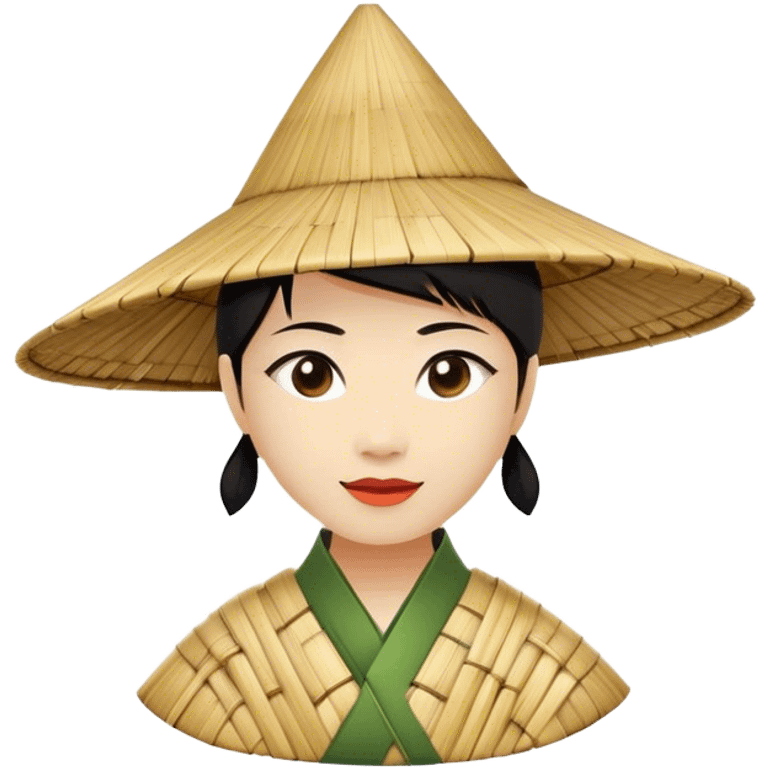 ​Cinematic Realistic Traditional Vietnamese Nón Lá, depicted as a delicately crafted conical hat made of bamboo and palm leaves with subtle texture and natural wear, evoking authentic cultural heritage, please show the hat only emoji