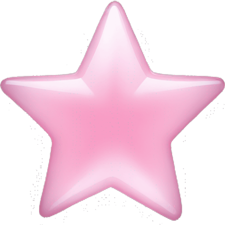 pastel pink star glass emoji