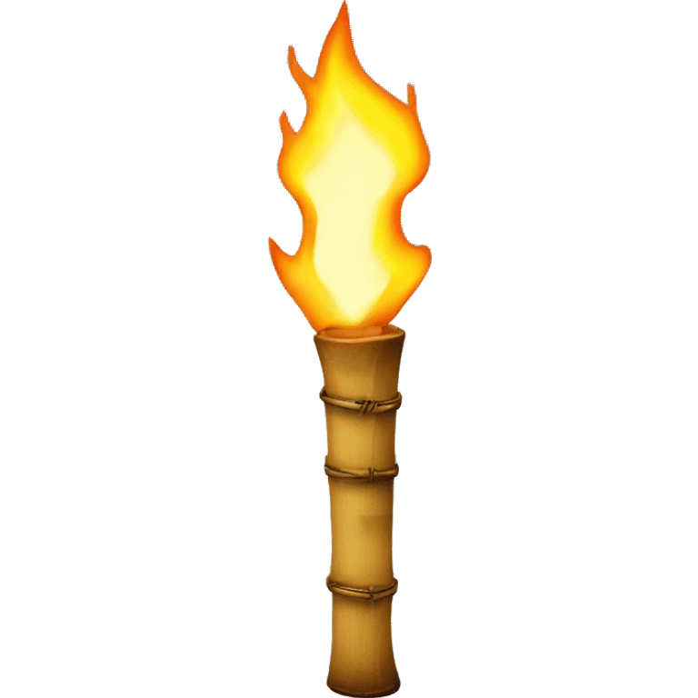  bamboo tiki torch emoji