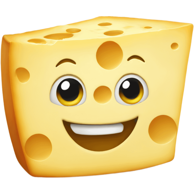 happy cheese emoji