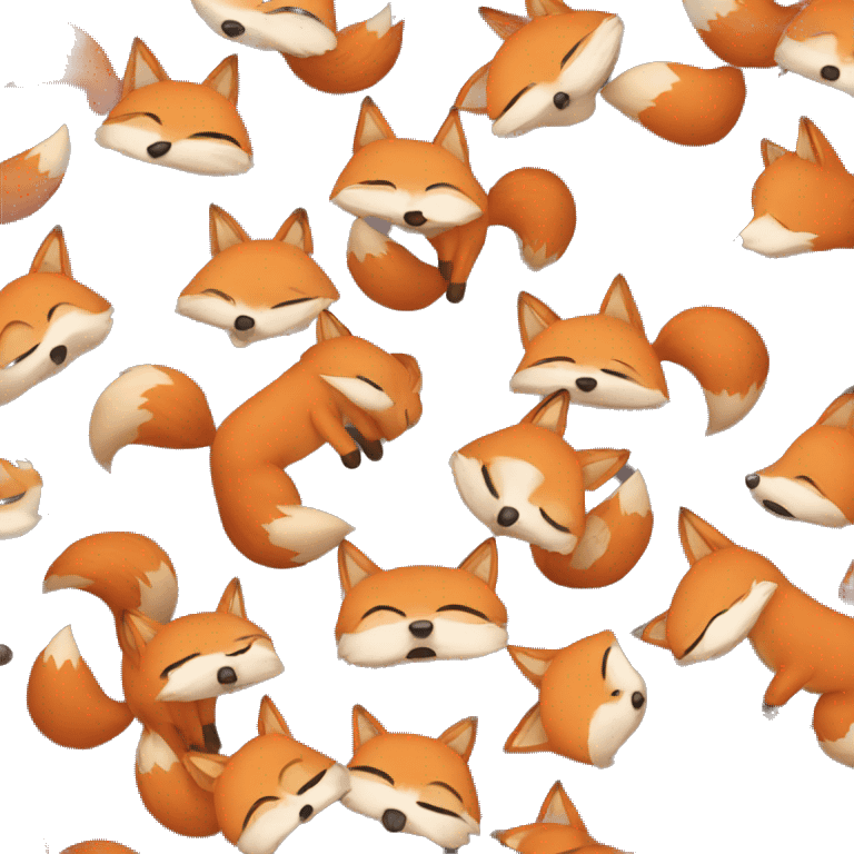 fox covering its eyes emoji