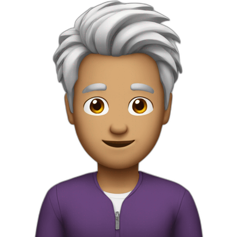 men whis broun hair emoji