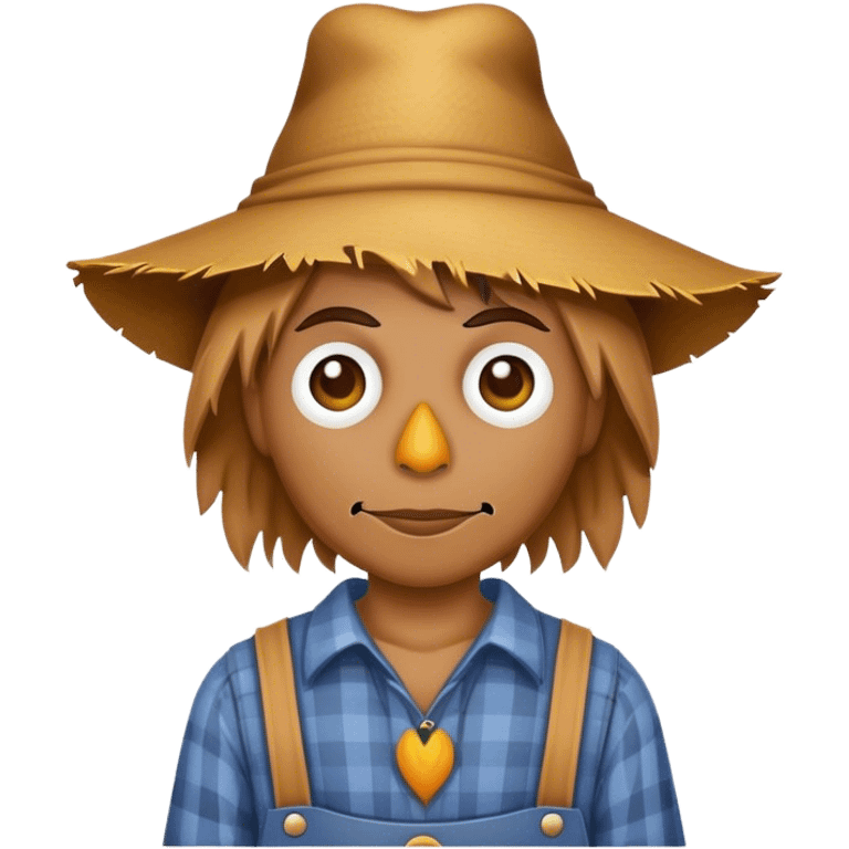 Scarecrow searching for brain emoji