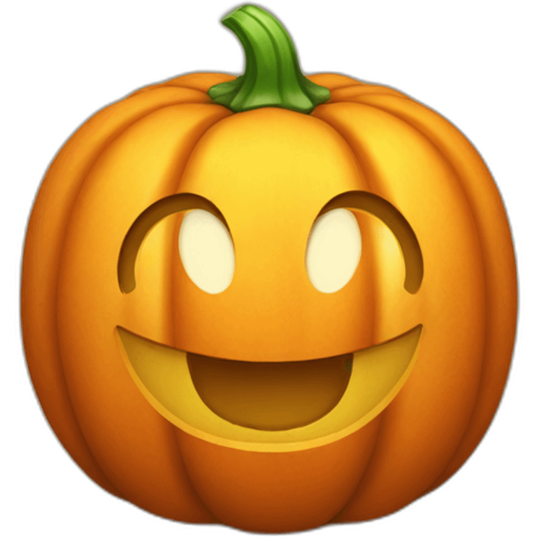 Happy cute pumpkin emoji