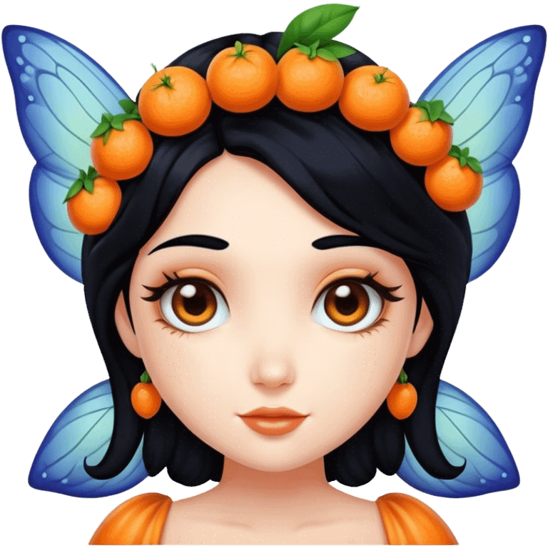 clementine fairy with black hair  emoji