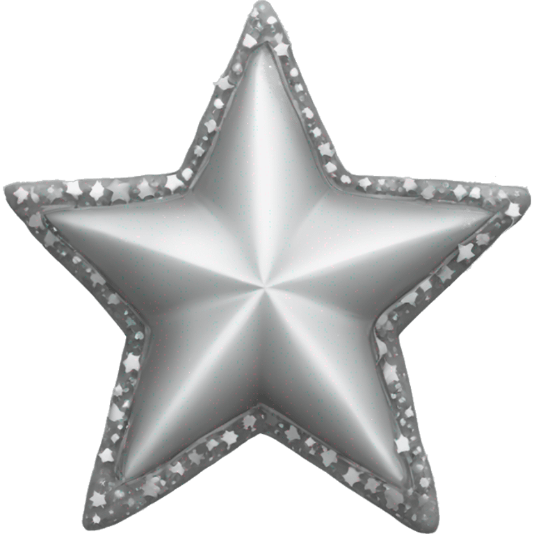 christmas decoration star grey emoji