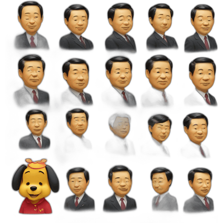 winnie the pooh as xi jinping emoji