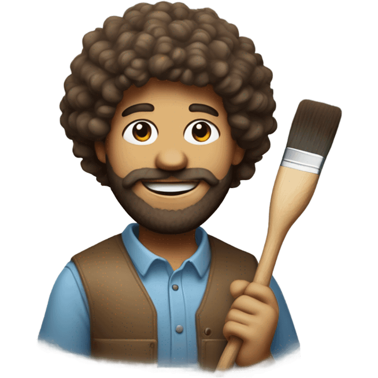 bob ross emoji emoji