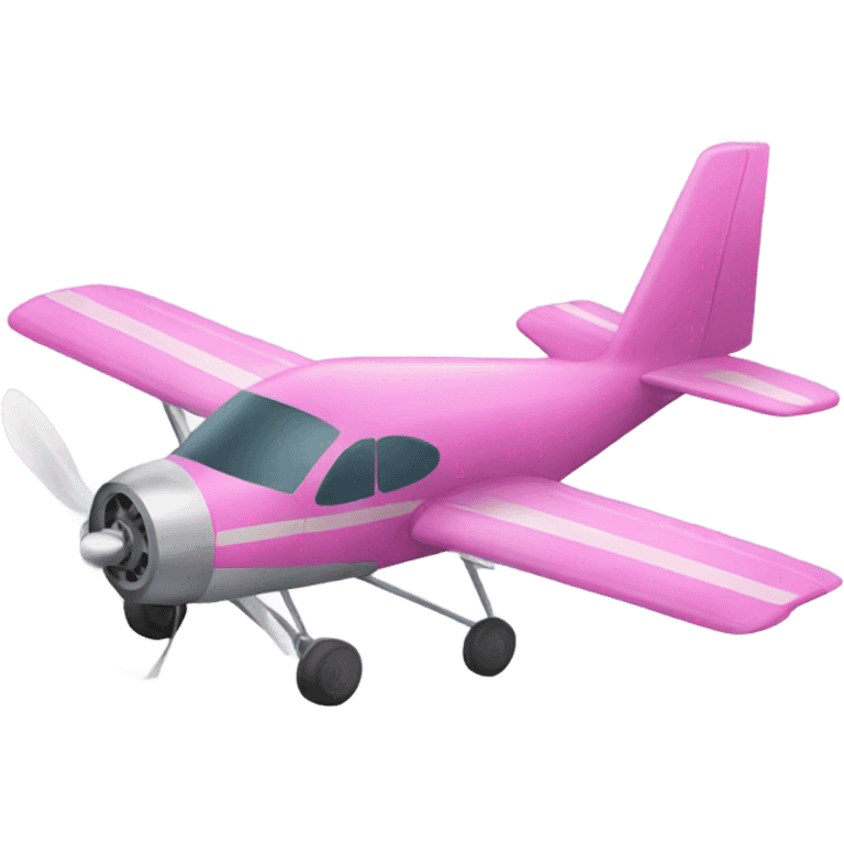 Pink single piston engine airplane emoji