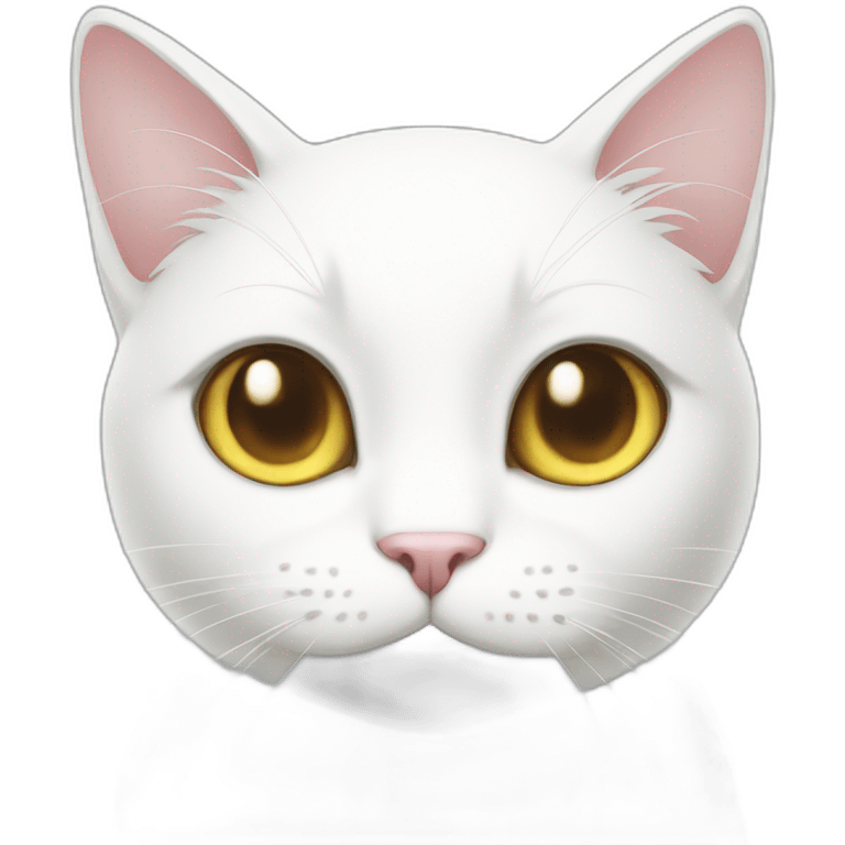 anime white cat emoji