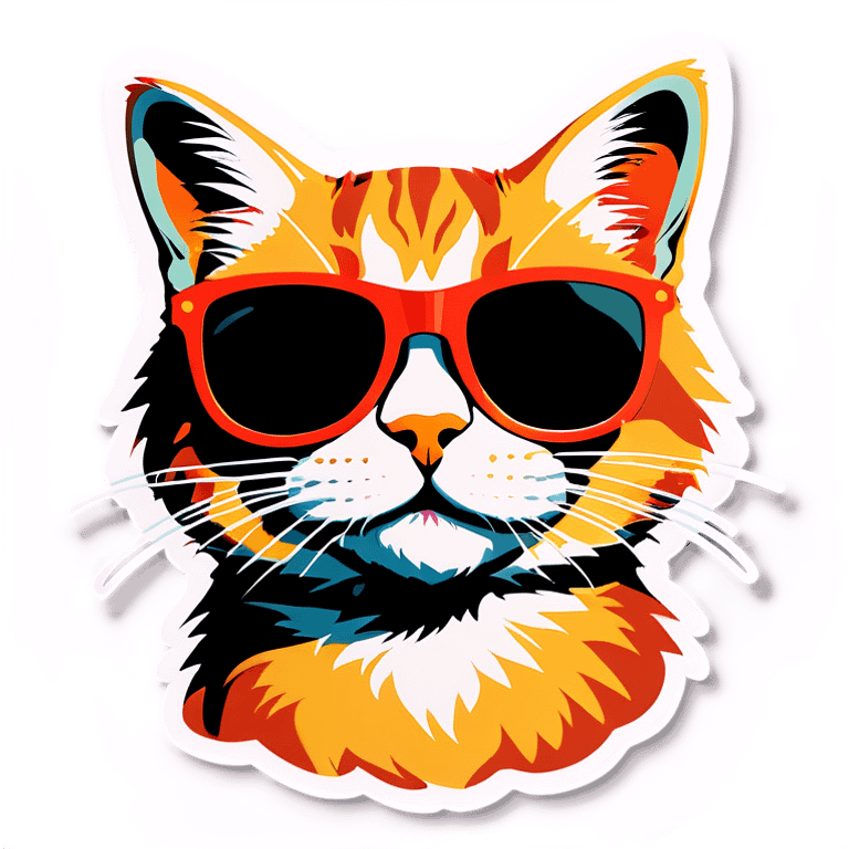 Cat with sunglasses emoji