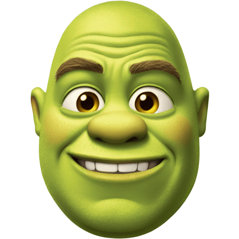 shrek smirking emoji