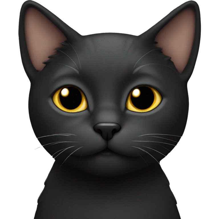 Cat that is black emoji