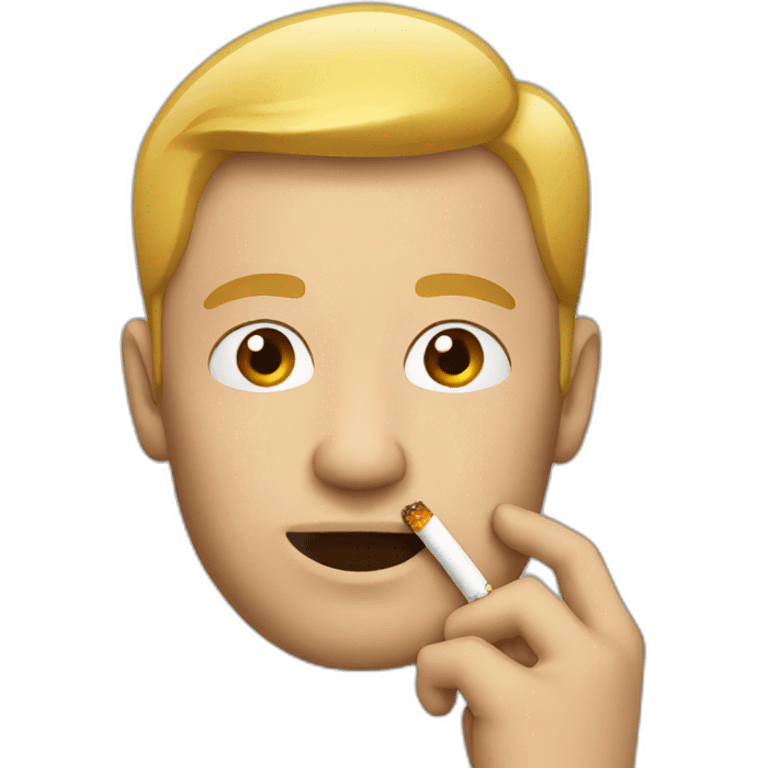 man with cigarette emoji