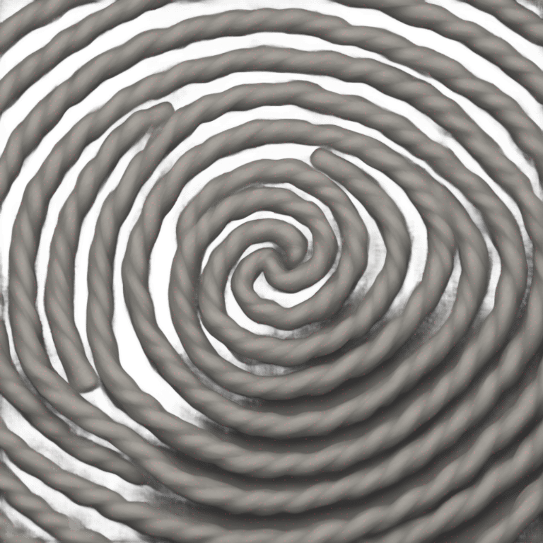 spinning rope, black, spiral emoji