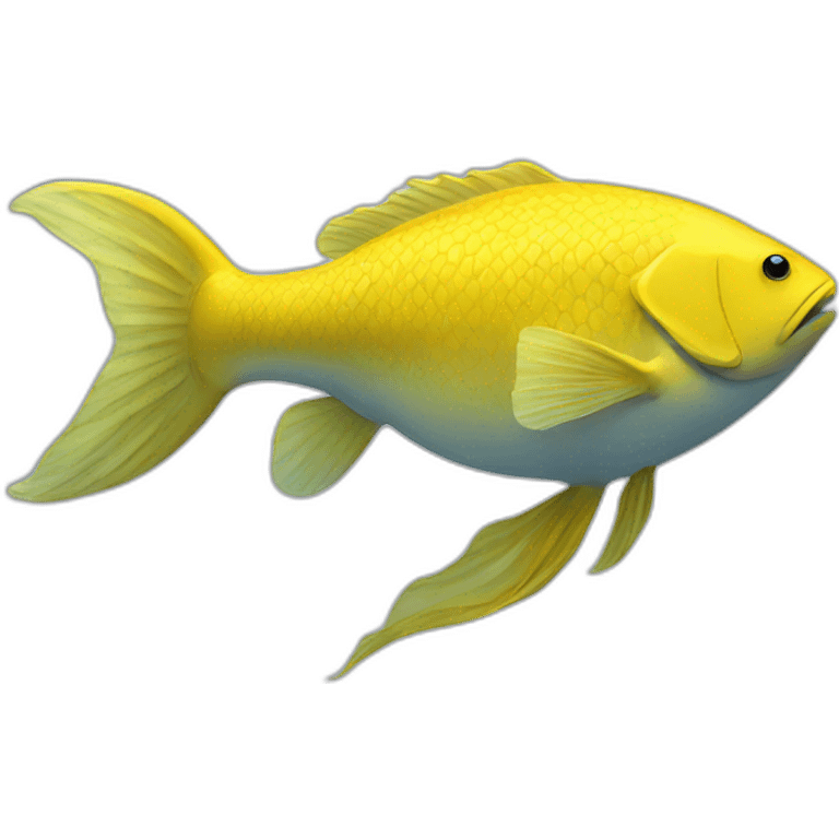 large yellow fish emoji