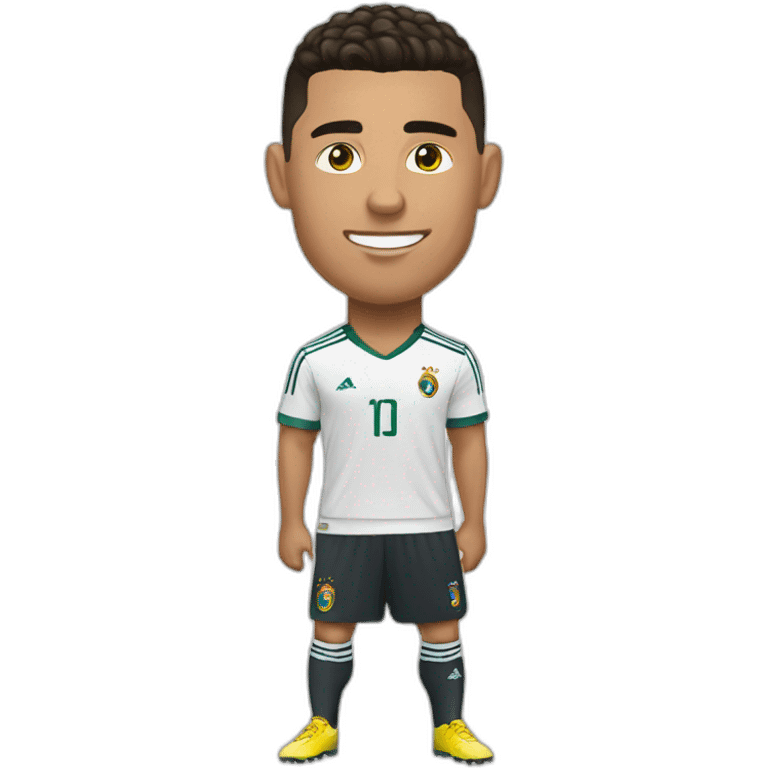 Ronaldo with his actioc emoji