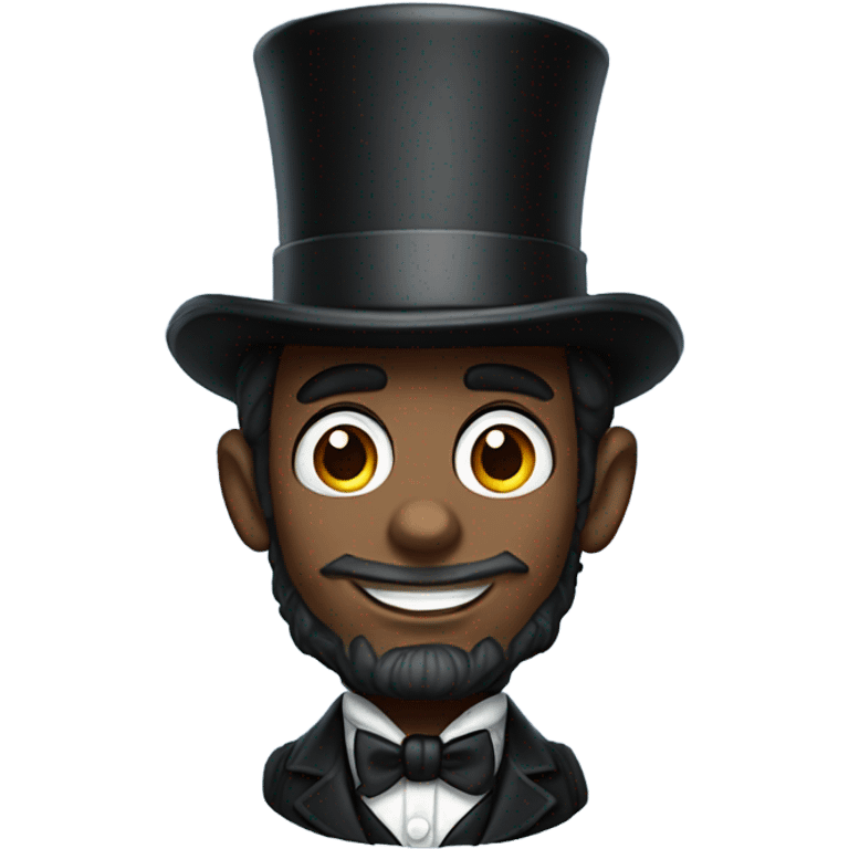 spider-man dressed as abraham lincoln wearing a top hat emoji