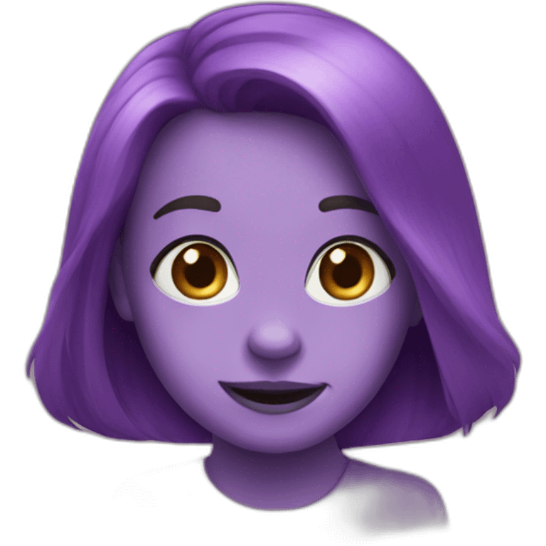 Singe violet emoji